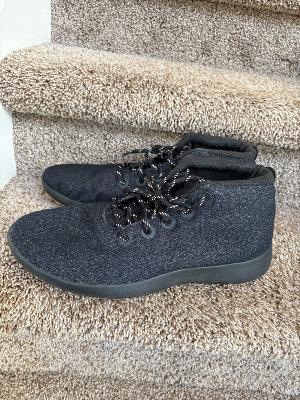 allbirds Black Men's Wool High-Top Sneakers